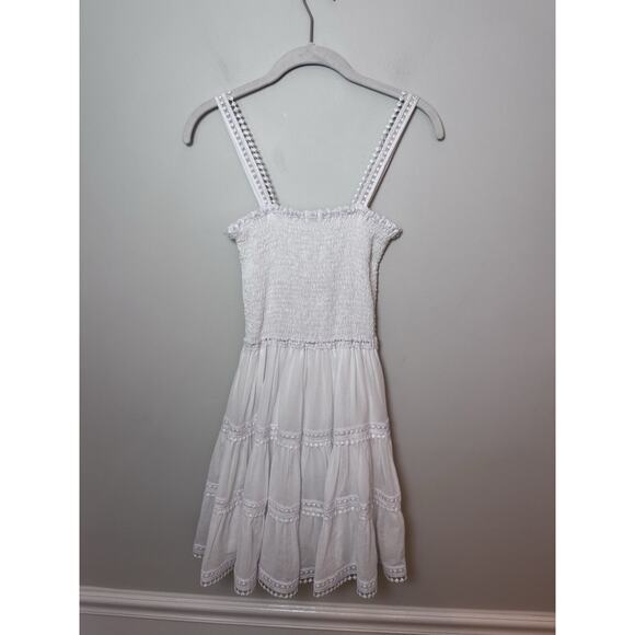 Charo Ruiz Ibiza Stelle Short Dress Smocked White Sz 0 NWT $325 - Picture 15 of 15
